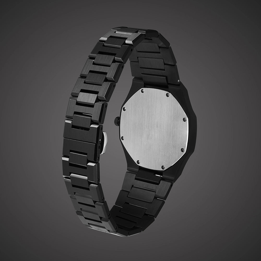 Dhulfiqar Midnight – Black & Silver 38MM