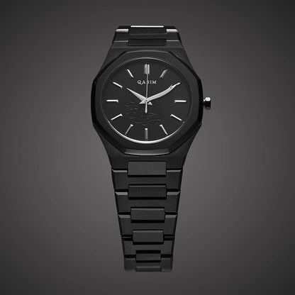 Dhulfiqar Midnight – Black & Silver 38MM