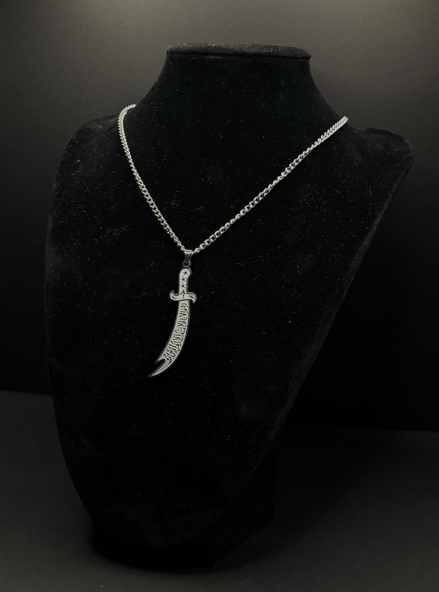 Silver Dhulfiqar Necklace